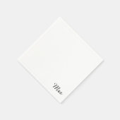 De heer en mevrouw | elegant modern echtpaar servetten (Hoek)