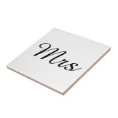 De heer en mevrouw | elegant modern echtpaar tegeltje (Zijkant)