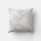 De heer en mevrouw | Elegant White Marble Modern S Kussen (Achterkant)