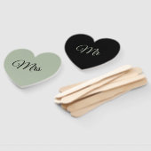 de heer en mevrouw fans/peddels Hand Fan Handwaaier (Niet-gemonteerd)