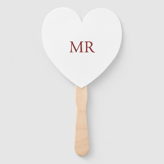 de heer en mevrouw fans/peddels Hand Fan Handwaaier (Voorkant)