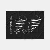 De heer en mevrouw Fleece Blanket Deken (Voorkant (Horizontaal))