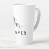 De heer en mevrouw Forever Romantic Latte Mok (Rechterhoek)