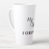 De heer en mevrouw Forever Romantic Latte Mok (Linkerhoek)