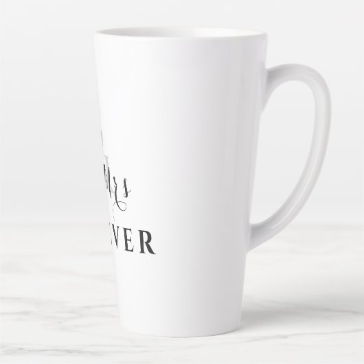 De heer en mevrouw Forever Romantic Latte Mok (Rechts)