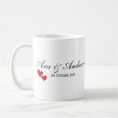 De heer en mevrouw Gepersonaliseerd Heart Koffiemok (Links)
