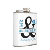 De heer en mevrouw - Gepersonaliseerd huwelijk Heupfles (Rechts)