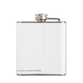 De heer en mevrouw - Gepersonaliseerd huwelijk Heupfles (Achterkant)