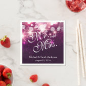 De heer en mevrouw - Glam Pink Glitter Sparging We Servet (Insitu)