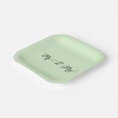 De heer en mevrouw Green Papieren Bordje (Gebogen)