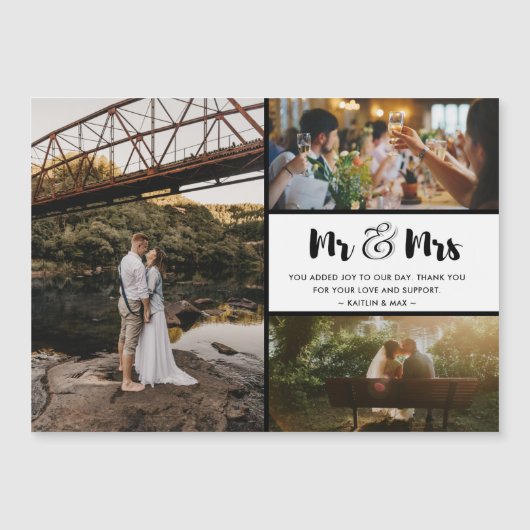 De heer en mevrouw Hartelijk dank U Foto Collage (Voorkant)
