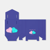 de heer en mevrouw hearts favour box bedankdoosjes (Uitgevouwen)