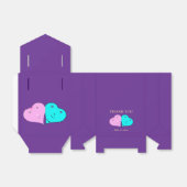 de heer en mevrouw hearts favour box bedankdoosjes (Uitgevouwen)