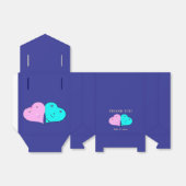 de heer en mevrouw hearts favour box bedankdoosjes (Uitgevouwen)
