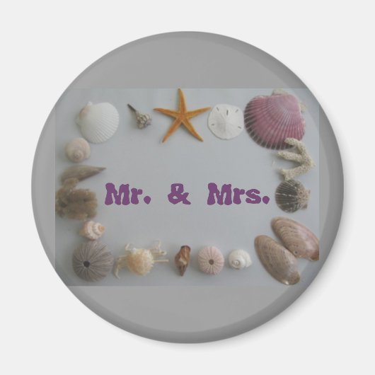 De heer en mevrouw Honeymoon Magneet (Voorkant)