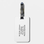 De heer en mevrouw houden kalm, gewoon getrouwde b bagagelabel (Achterkant verticaal)