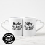 De heer en mevrouw Hubby en Wifey Custom Couple Loversmokken<br><div class="desc">We hebben allemaal dat geweldige koppel dat gaat trouwen. Dit zal zeker de beste huwelijkscadeau zijn om te krijgen voor de nieuwe bruiden. Stel je voor dat ze blij zijn op hun gezichten wanneer je ze deze aangepaste koppels mok set met hun namen erop cadeau. maak het echt van hen...</div>