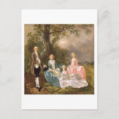De heer en mevrouw John Gravenor en hun Daughters, Briefkaart (Voorkant)