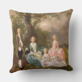 De heer en mevrouw John Gravenor en hun Daughters, Kussen (Achterkant)