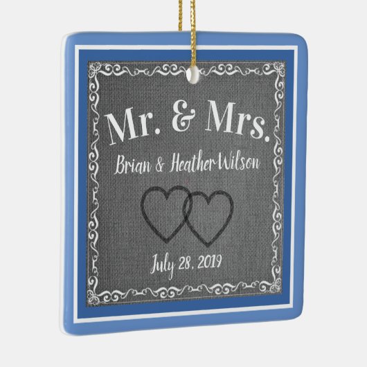 De heer en mevrouw Keepomwille Keramisch Ornament (Rechts)