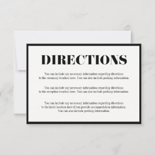 De heer en mevrouw Modern Bold Directions Kaart