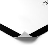 De heer en mevrouw Modern Bold Wedding Welcome Pos Poster (Hoek)