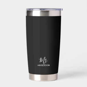 De heer en mevrouw Modern script aangepast Geïsoleerde Drinkbeker