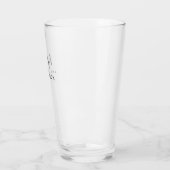 De heer en mevrouw | Modern script aangepast Glas (Links)