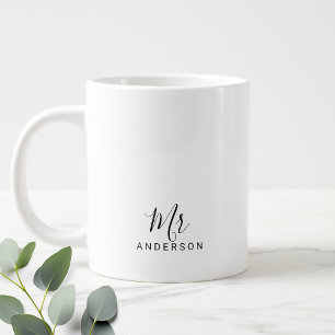 De heer en mevrouw   Modern script aangepast Grote Koffiekop