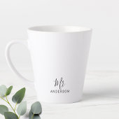 De heer en mevrouw | Modern script aangepast Latte Mok