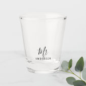 De heer en mevrouw | Modern script aangepast Shot Glas