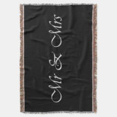 De heer en mevrouw Monogram Deken (Voorkant Verticaal)