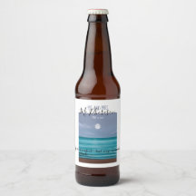 De heer en mevrouw Moonlit strandbruiloft thema