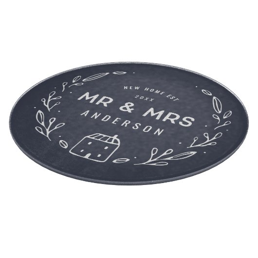 De heer en mevrouw new home snijplank (Hoek)