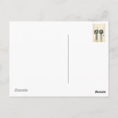 De heer en mevrouw Ostrich Briefkaart (Achterkant)