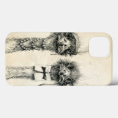 De heer en mevrouw Ostrich Case-Mate iPhone Case (Achterkant (horizontaal))