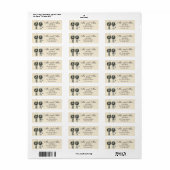 De heer en mevrouw Ostrich Etiket (Full Sheet)
