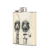 De heer en mevrouw Ostrich Heupfles (Links)