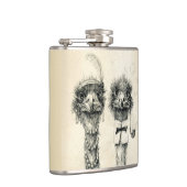 De heer en mevrouw Ostrich Heupfles (Rechts)