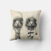 De heer en mevrouw Ostrich Kussen (Achterkant)