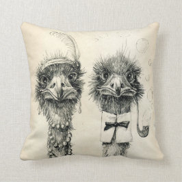 De heer en mevrouw Ostrich Kussen