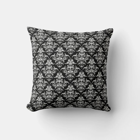 De heer en mevrouw Pas getrouwd Pillow - Black and Kussen (Voorkant)