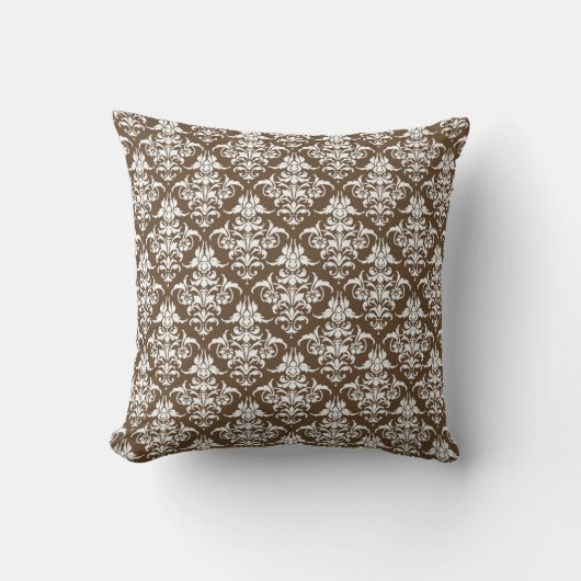 De heer en mevrouw Pas getrouwd Pillow - Brown Kussen (Voorkant)