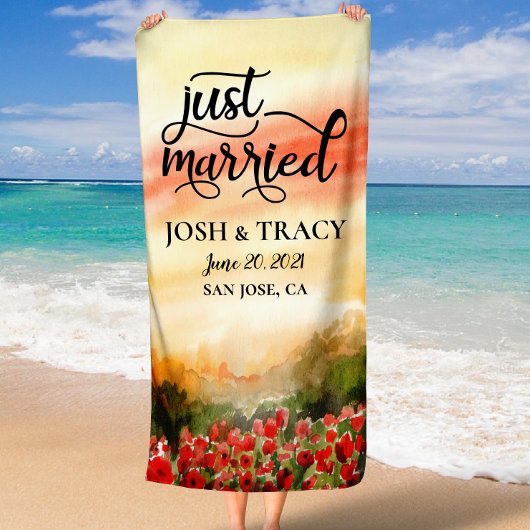 De heer en mevrouw Personalized Wedding Gift, Verl Strandlaken