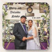 De heer en mevrouw Philip R Newby Beverage Coaster Bier Onderzetter (Voorkant)