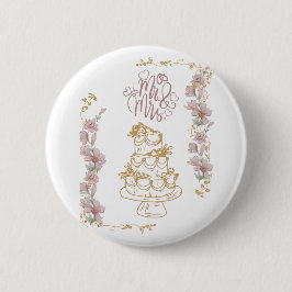 de heer en mevrouw ronde button 5,7 cm