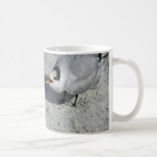 De heer en mevrouw Royal Tern over het strand Koffiemok