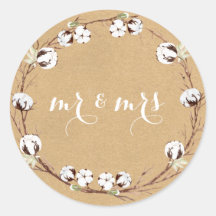 De heer en mevrouw Rustic Envelope zegels