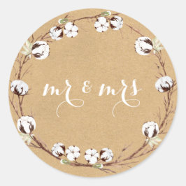 De heer en mevrouw Rustic Envelope zegels