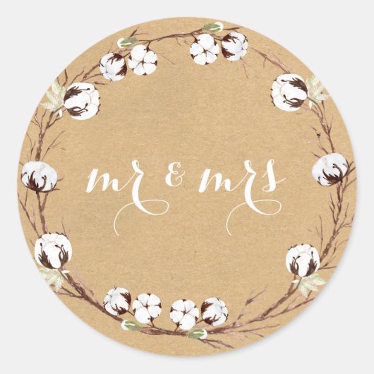 De heer en mevrouw Rustic Envelope zegels (Voorkant)